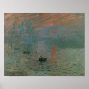 Claude Monet - Impression, Sunrise Poster