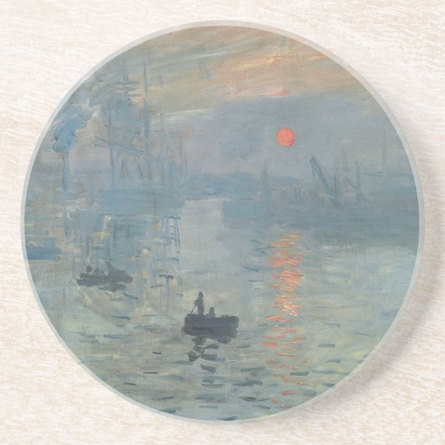 Claude Monet Impression Sunrise Soleil Levant Coaster (Front)