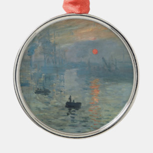 Claude Monet Impression Sunrise Soleil Levant Metal Tree Decoration