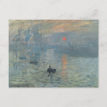 Claude Monet Impression Sunrise Soleil Levant Postcard<br><div class="desc">Impressionist Landscape Painting by Claude Monet - Classic Masterpieces - Claude Monet's Nature Painting Series - Impression Sunrise Soleil Levant</div>