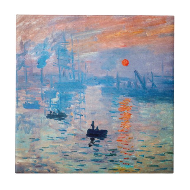 Claude Monet - Impression, Sunrise Tile (Front)