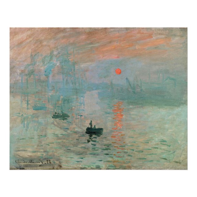 Claude Monet- Impressionism, Sunrise, Photo Print (Front)