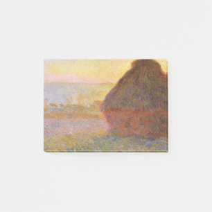 Claude Monet Impressionist Painting Graystaks I Post-it Notes