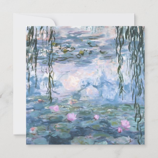 Claude Monet Impressionist Water Lillies Painting (Front)