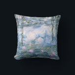 Claude Monet Impressionist Water Lillies Painting Cushion<br><div class="desc">Impressionist Landscape Painting by Claude Monet - Classic Masterpieces - Claude Monet's Nature Painting Series - Claude Monet Impressionist Water Lillies Painting</div>