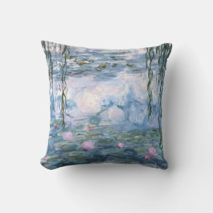 Claude Monet Impressionist Water Lillies Painting Cushion