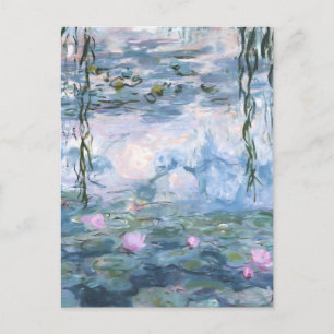 Claude Monet Impressionist Water Lillies Painting Holiday Postcard