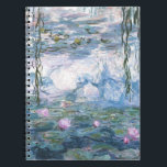 Claude Monet Impressionist Water Lillies Painting Notebook<br><div class="desc">Impressionist Landscape Painting by Claude Monet - Classic Masterpieces - Claude Monet's Nature Painting Series - Claude Monet Impressionist Water Lillies Painting</div>