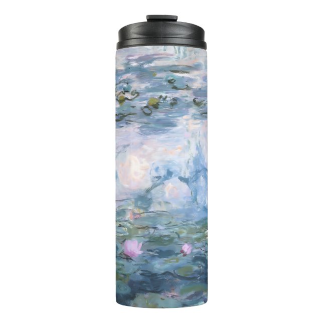 Claude Monet Impressionist Water Lillies Painting Thermal Tumbler (Front)