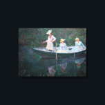 Claude Monet - In the Norvegienne Boat at Giverny Canvas Print<br><div class="desc">In the Norvegienne Boat at Giverny / La Barque - Claude Monet,  Oil on Canvas,  1887</div>