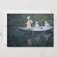 Claude Monet - In the Norvegienne Boat at Giverny
