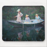 Claude Monet - In the Norvegienne Boat at Giverny Mouse Pad<br><div class="desc">In the Norvegienne Boat at Giverny / La Barque - Claude Monet,  Oil on Canvas,  1887</div>