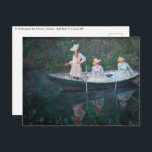 Claude Monet - In the Norvegienne Boat at Giverny Postcard<br><div class="desc">In the Norvegienne Boat at Giverny / La Barque - Claude Monet,  Oil on Canvas,  1887</div>