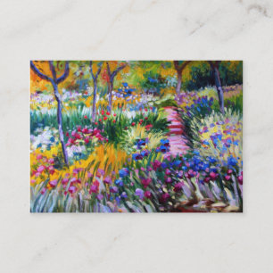Claude Monet: Iris Garden by Giverny Business Card