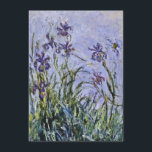 Claude Monet - Iris Mauves Invitation<br><div class="desc">Claude Monet - Iris Mauves. Famous art painting.</div>