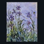 Claude Monet - Iris Mauves Poster<br><div class="desc">Claude Monet - Iris Mauves. Famous art painting.</div>