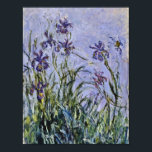 Claude Monet - Iris Mauves Poster<br><div class="desc">Claude Monet - Iris Mauves. Famous art painting.</div>