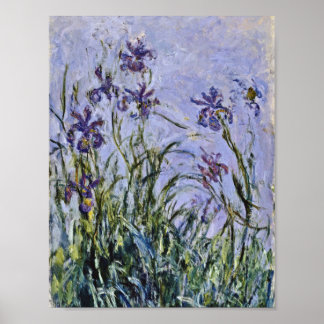 Claude Monet - Iris Mauves Poster