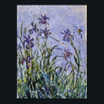 Claude Monet - Iris Mauves Poster<br><div class="desc">Claude Monet - Iris Mauves Famous art painting.</div>