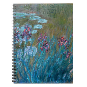 Claude Monet: Irises and Water Lilies Spiral Notebook