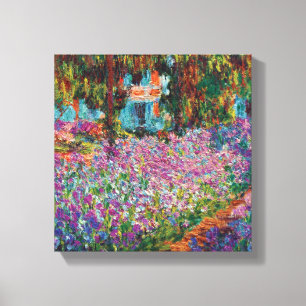 Claude Monet - Irises in Monet's Garden Fine Art Canvas Print
