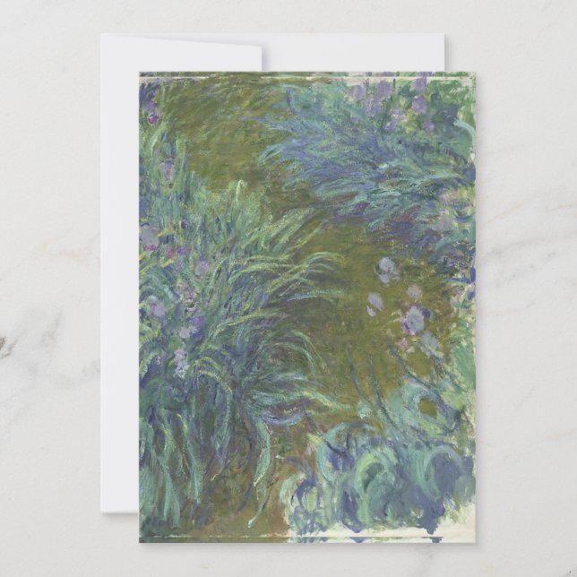 Claude Monet - Irises Invitation (Front)