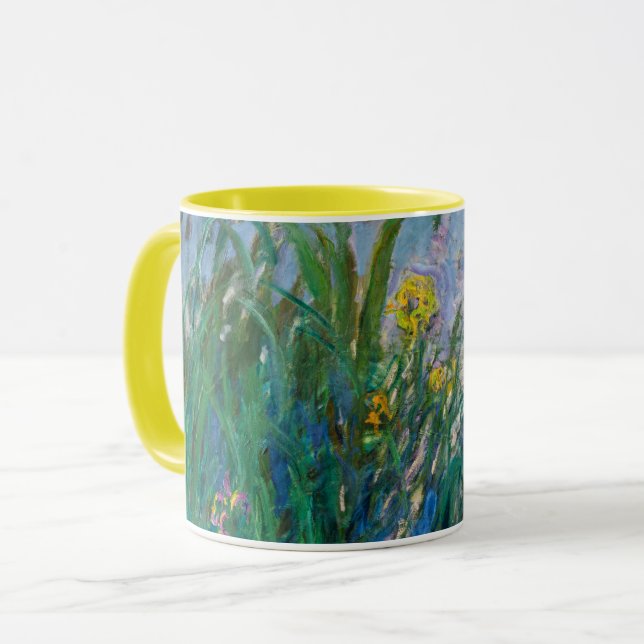 Claude Monet - Irises (Iris) Mug (Front Left)
