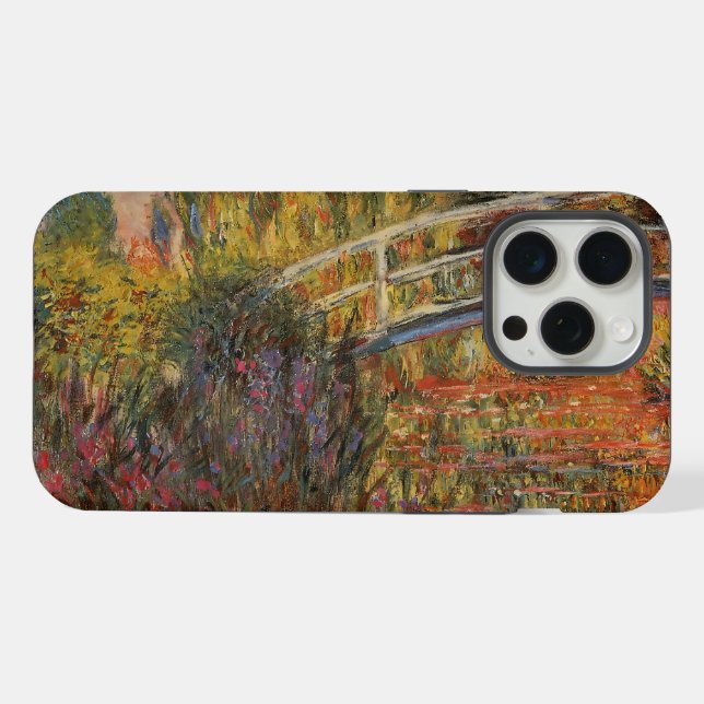 Claude Monet Japanese Bridge Giverny Art iPhone Case (Back Horizontal)