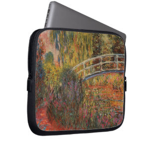 Claude Monet Japanese Bridge Giverny Art Laptop Sleeve