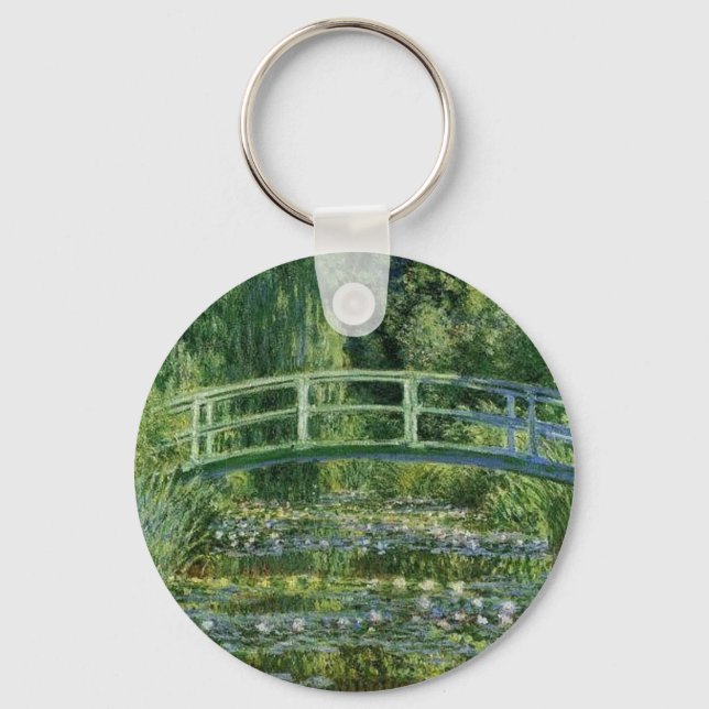 Claude Monet - Japanese Bridge Key Ring (Front)