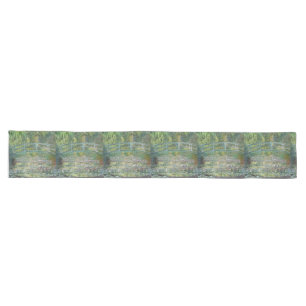 Claude Monet Japanese Bridge Water Lily Art Long Table Runner