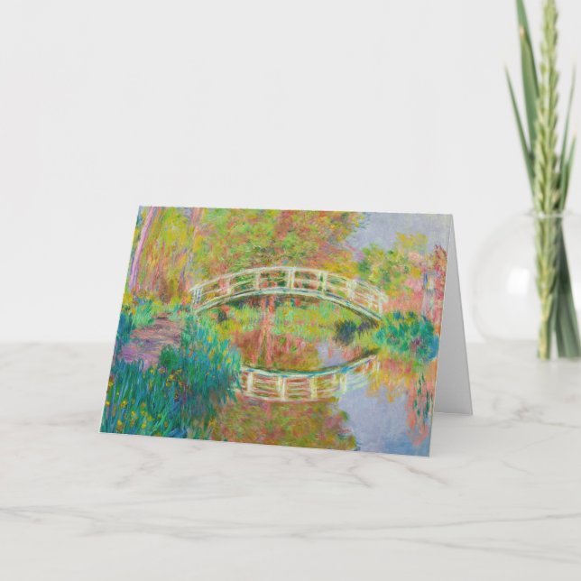 Claude Monet - Japanese Footbridge, Giverny Card (Front)