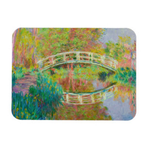 Claude Monet - Japanese Footbridge, Giverny Magnet