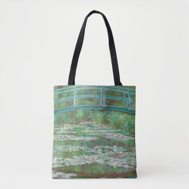 Claude Monet Japanese Footbridge. Impressionism Tote Bag (Front)