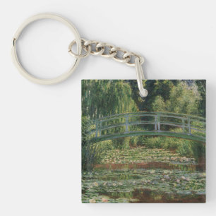 Claude Monet Japanese Footbridge & Water Lily Pool Key Ring
