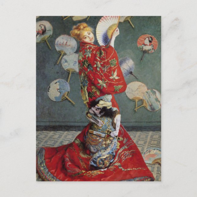 Claude Monet Japanese Kimono Postcard (Front)