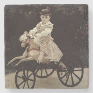 Claude Monet   Jean Monet on his Hobby Horse, 1872 Stone Coaster