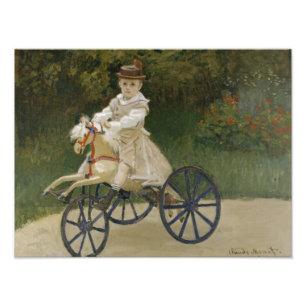 Claude Monet - Jean Monet on his Hobby Horse Photo Print