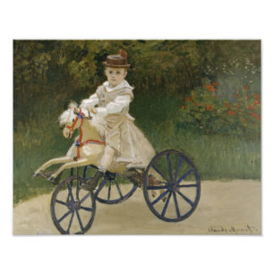 Claude Monet - Jean Monet on his Hobby Horse Photo Print
