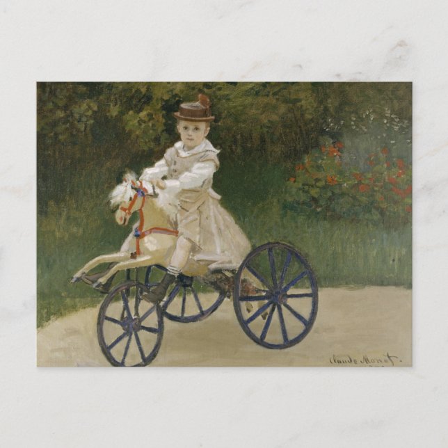 Claude Monet - Jean Monet on his Hobby Horse Postcard (Front)