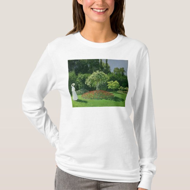Claude Monet | Jeanne Marie Lecadre in the Garden T-Shirt (Front)