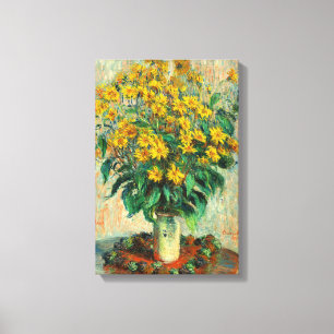 Claude Monet - Jerusalem Artichoke Flowers Canvas Print
