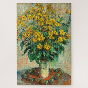Claude Monet - Jerusalem Artichoke Flowers Jigsaw Puzzle