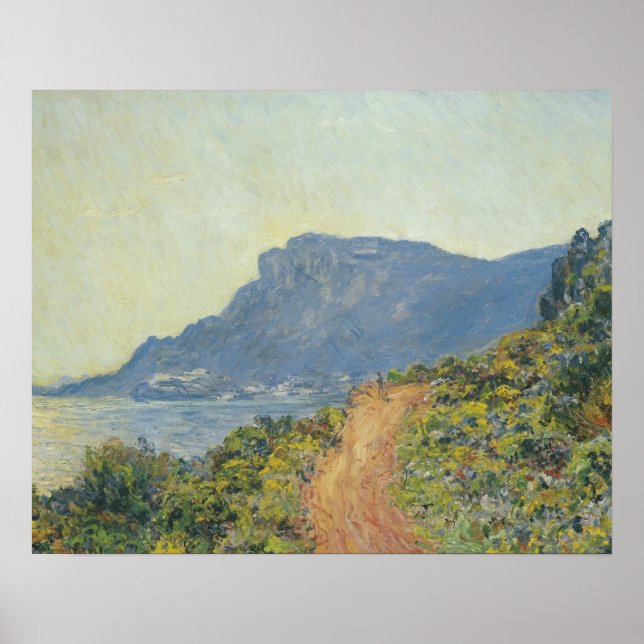 Claude Monet - La Corniche near Monaco Poster (Front)