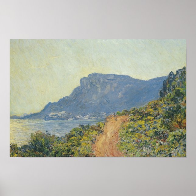 Claude Monet - La Corniche near Monaco Poster (Front)