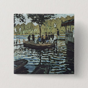 Claude Monet   La Grenouillere 15 Cm Square Badge
