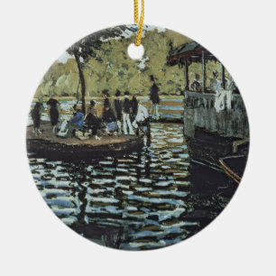 Claude Monet La Grenouillere Ceramic Tree Decoration