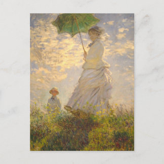 Claude Monet // La Promenade // Umbrella Postcard