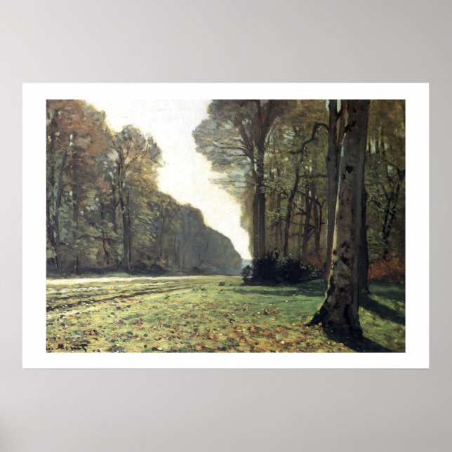 Claude Monet - La Route du Bas-Breau Poster (Front)