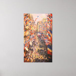 Claude Monet - La rue Montorgueil à Paris - Canva Canvas Print
